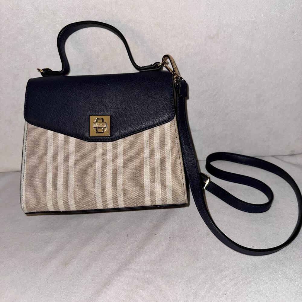 Dune London Handbag Satchel Cross Body Turn Lock Vegan Leather